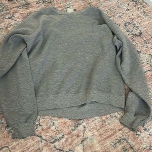 basic grey unisex oversized sweatshirt